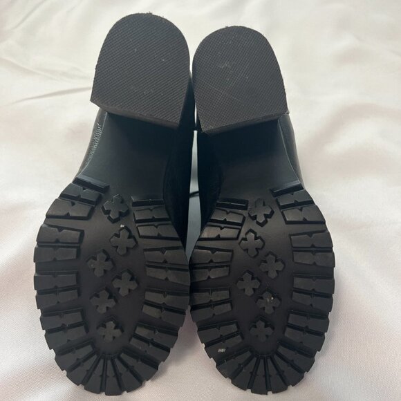 Steve Madden Judii Leather Textile/PuLining And Sock Combat Boots Women's 8.5M - Picture 5 of 8